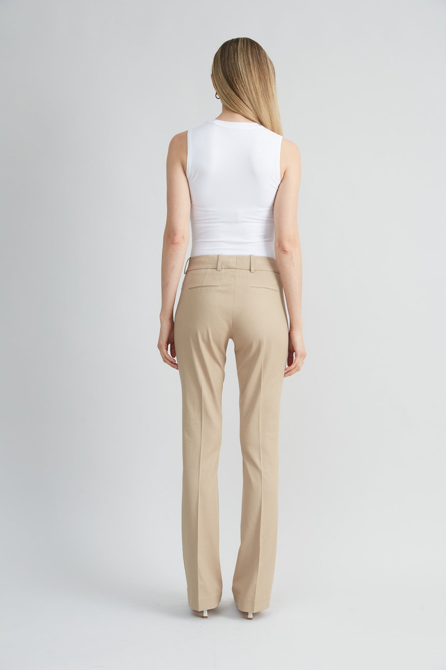Stretch Cotton Fit & Flare Pant