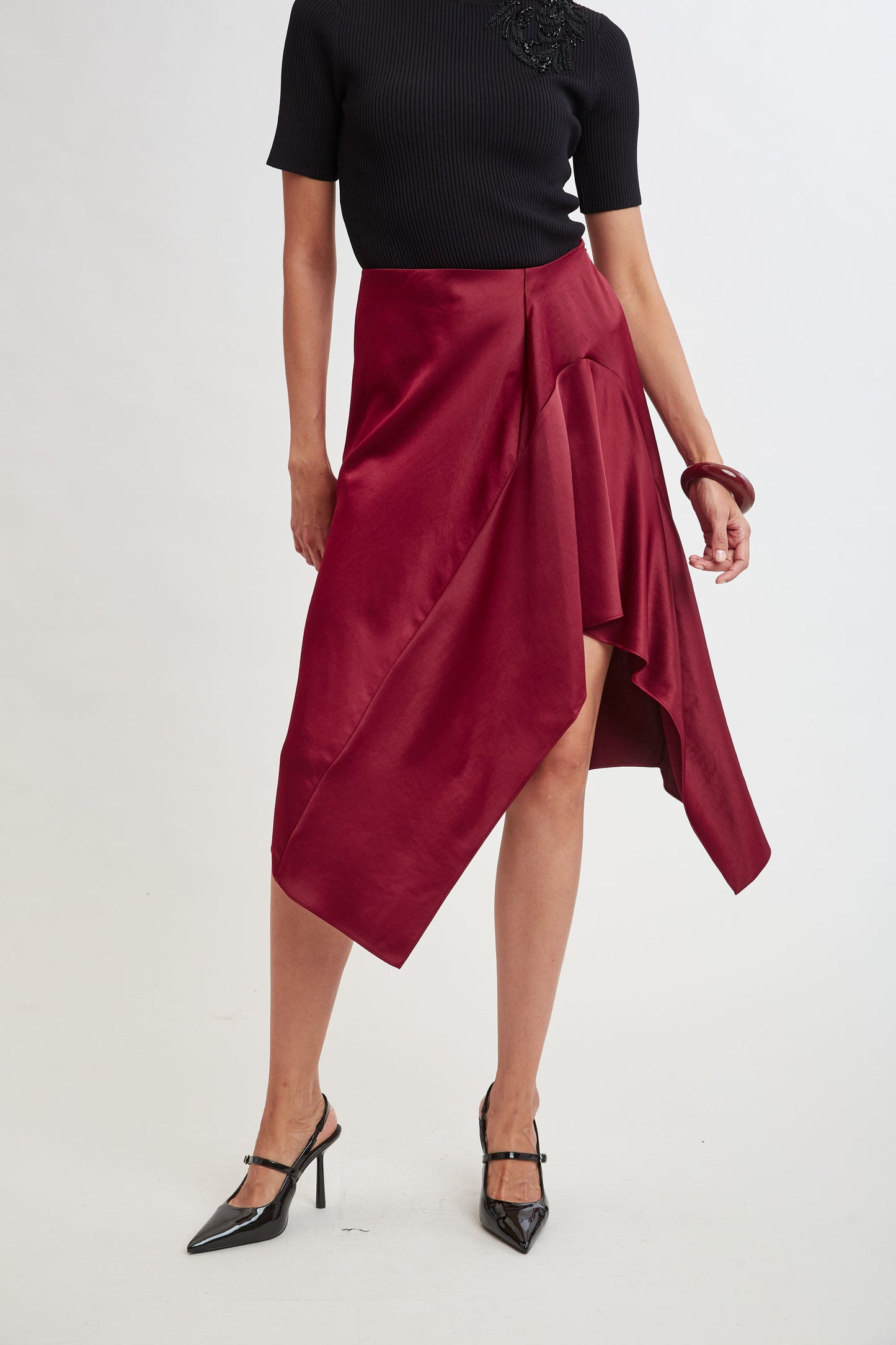 Asymmetric Hem Skirt