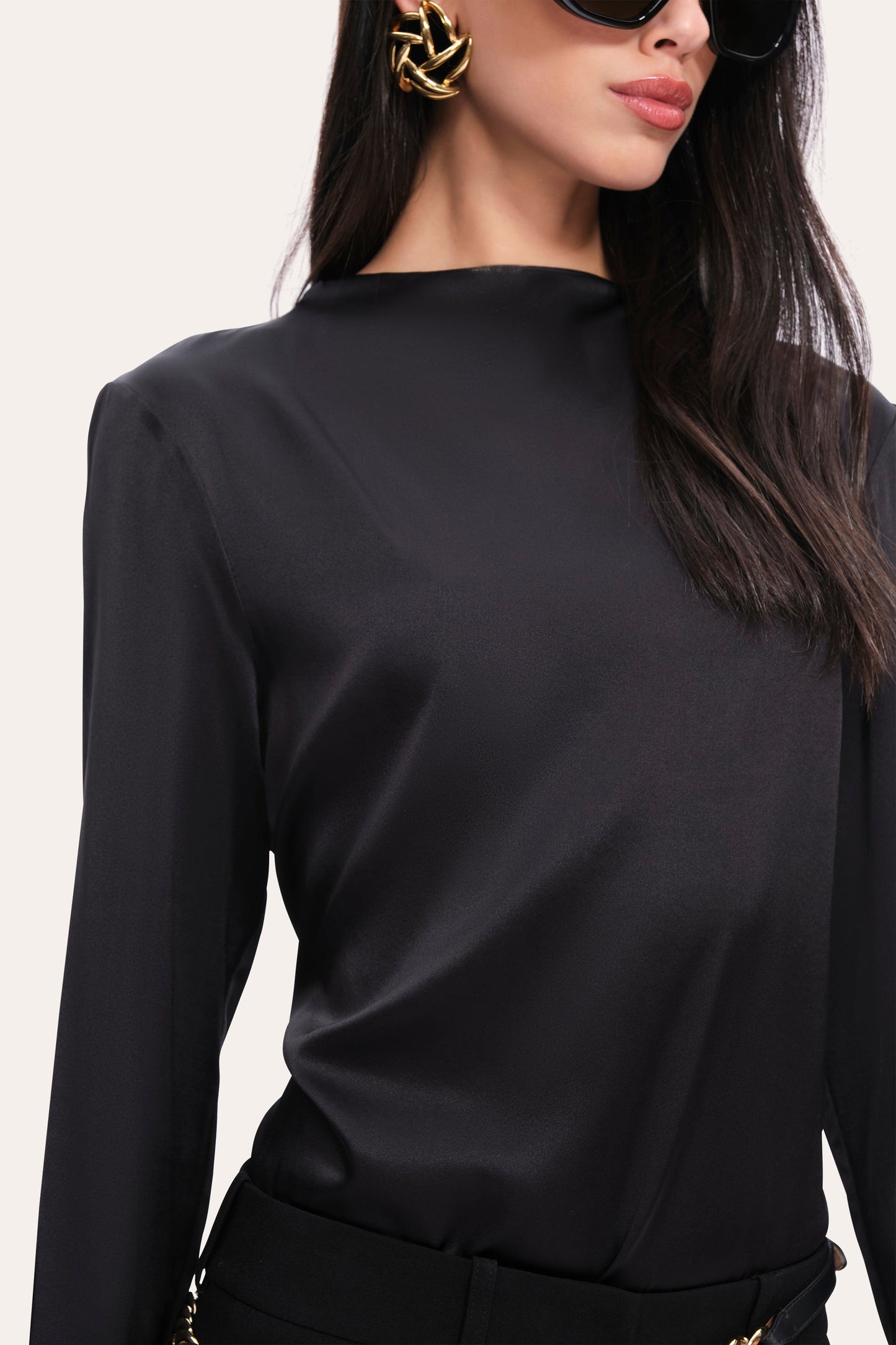 Silk Draped Top
