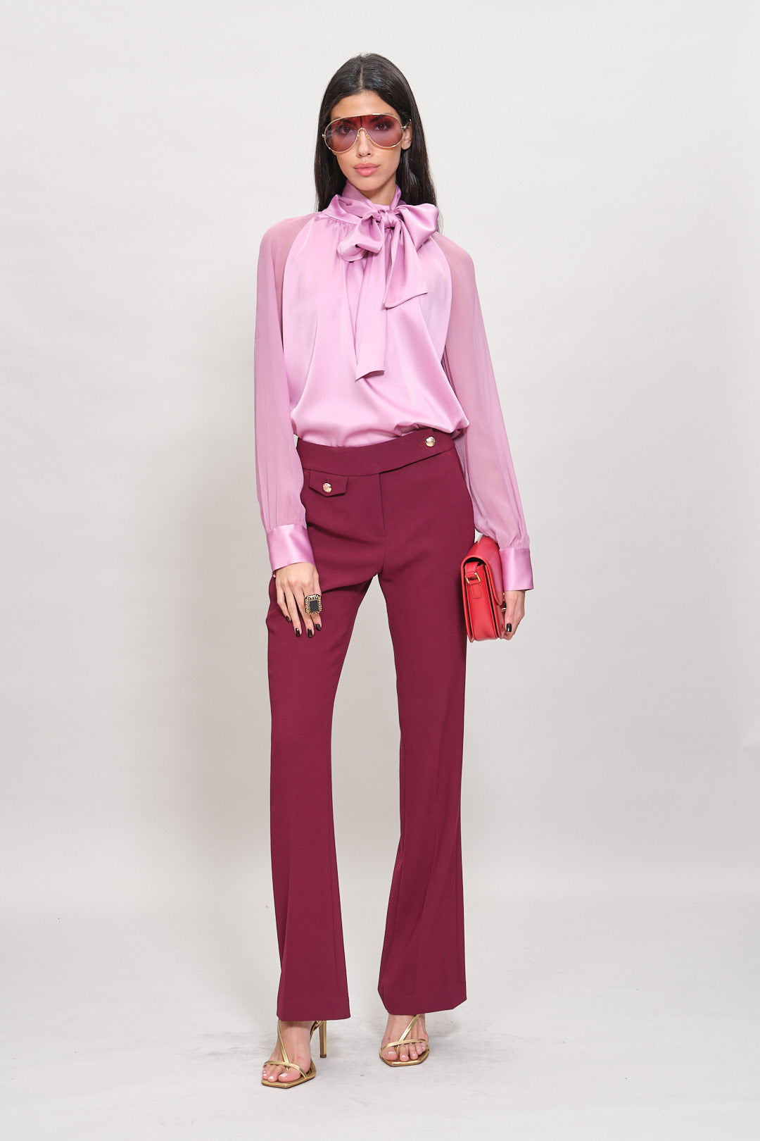 Silk Tie Shirt