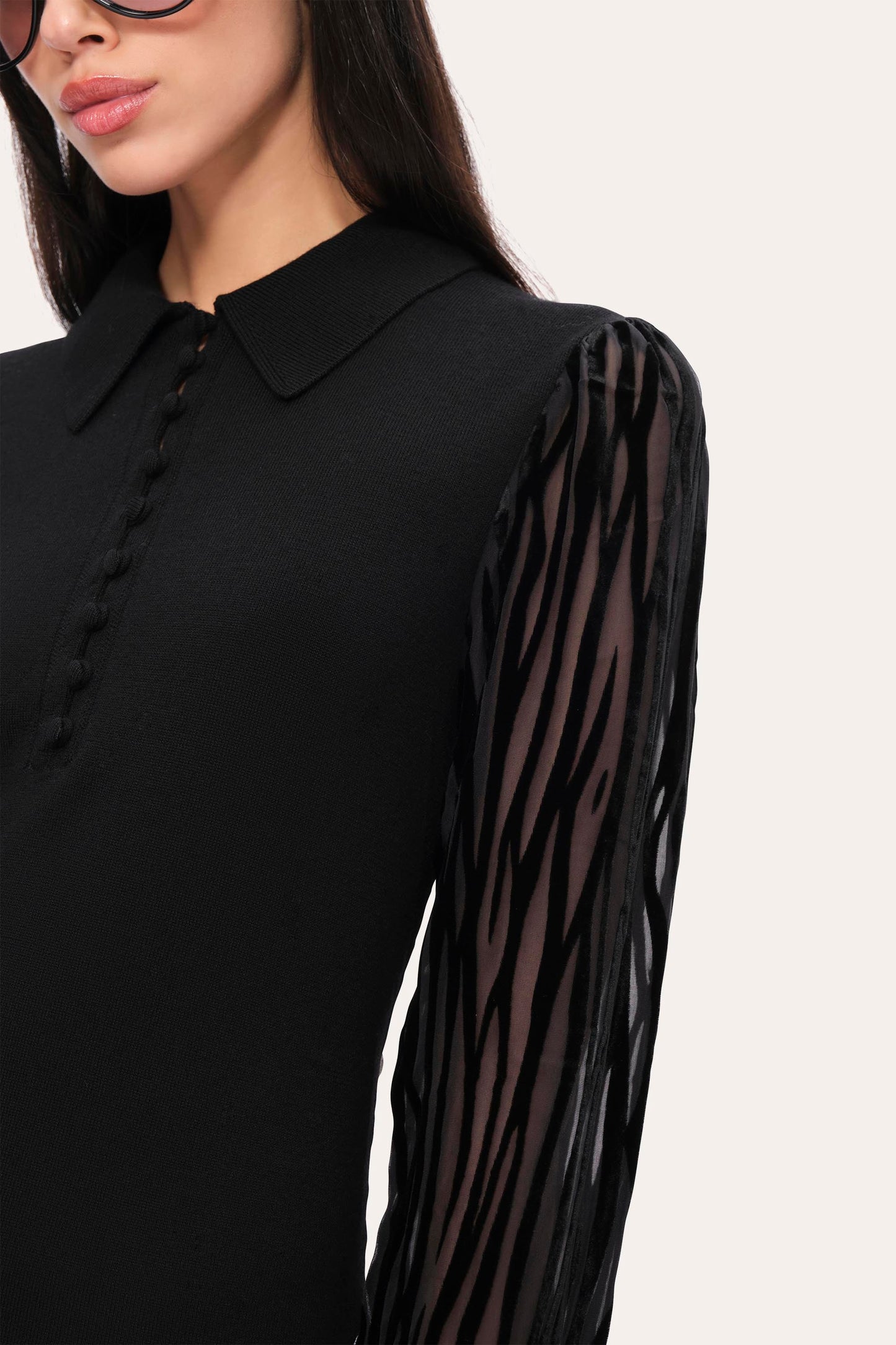 Burnout Polo Sweater