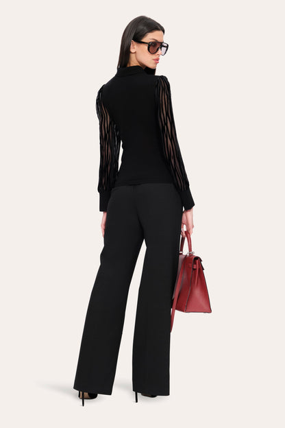 Burnout Polo Sweater