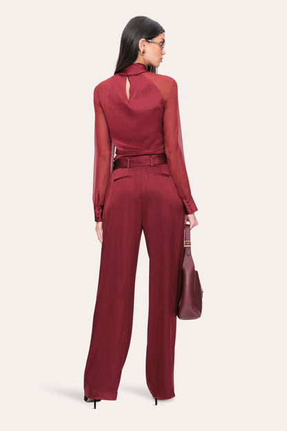 Satin Belted Pant