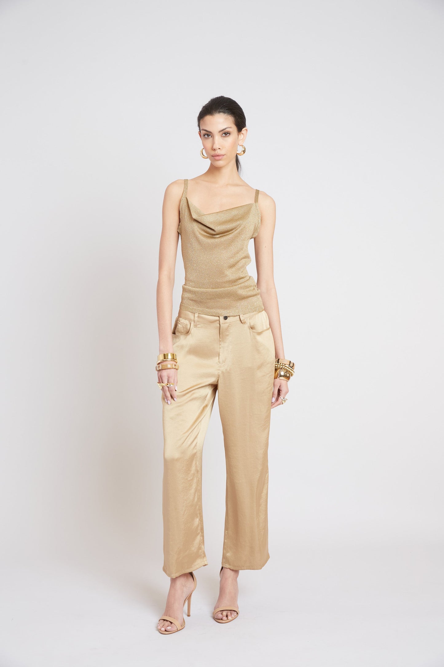 Washed Satin Fluid Pant