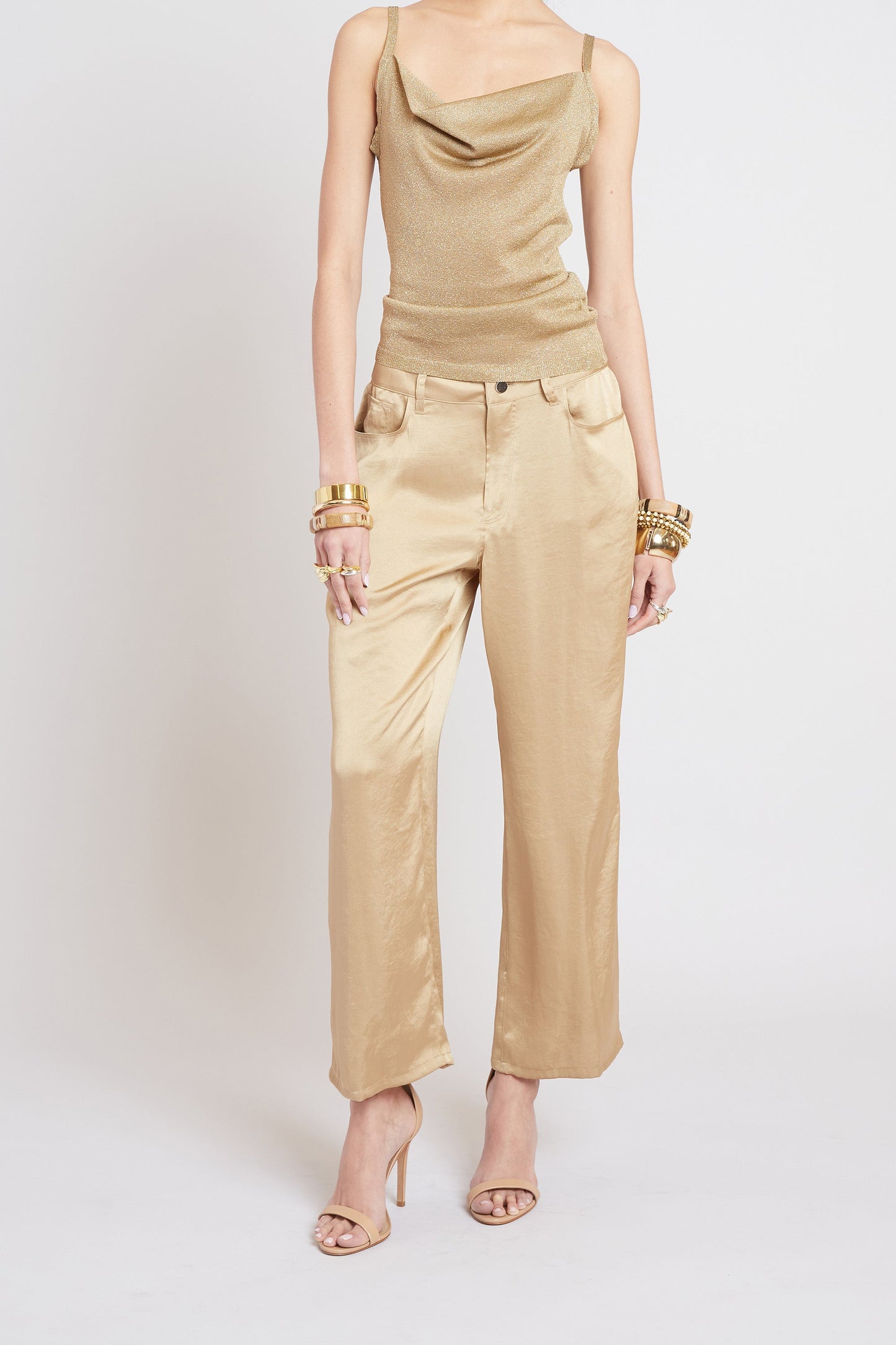 Washed Satin Fluid Pant