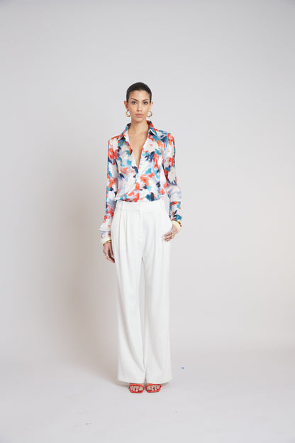 Silk Monet Garden Shirt