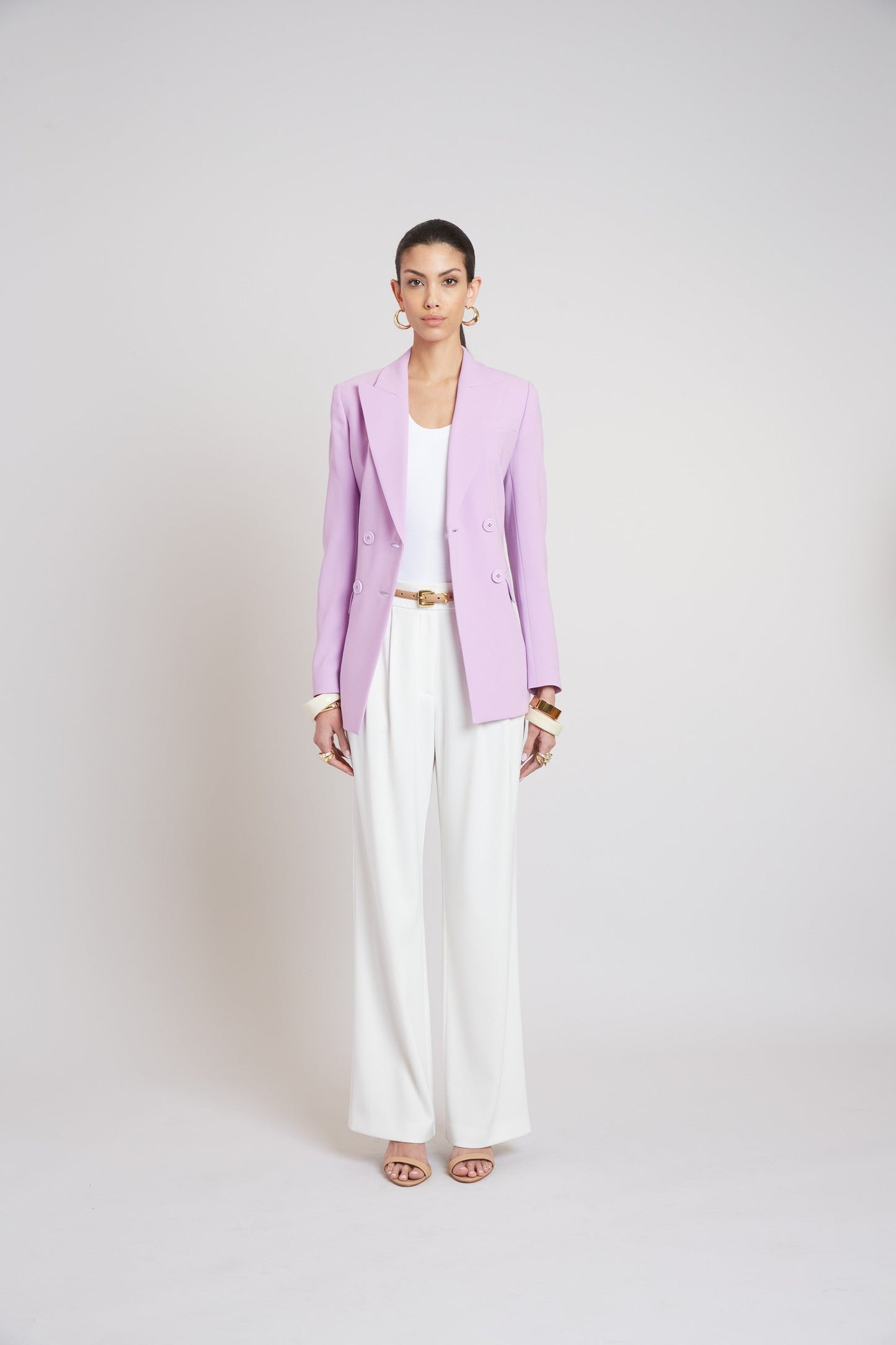 Double Breasted Crepe Blazer