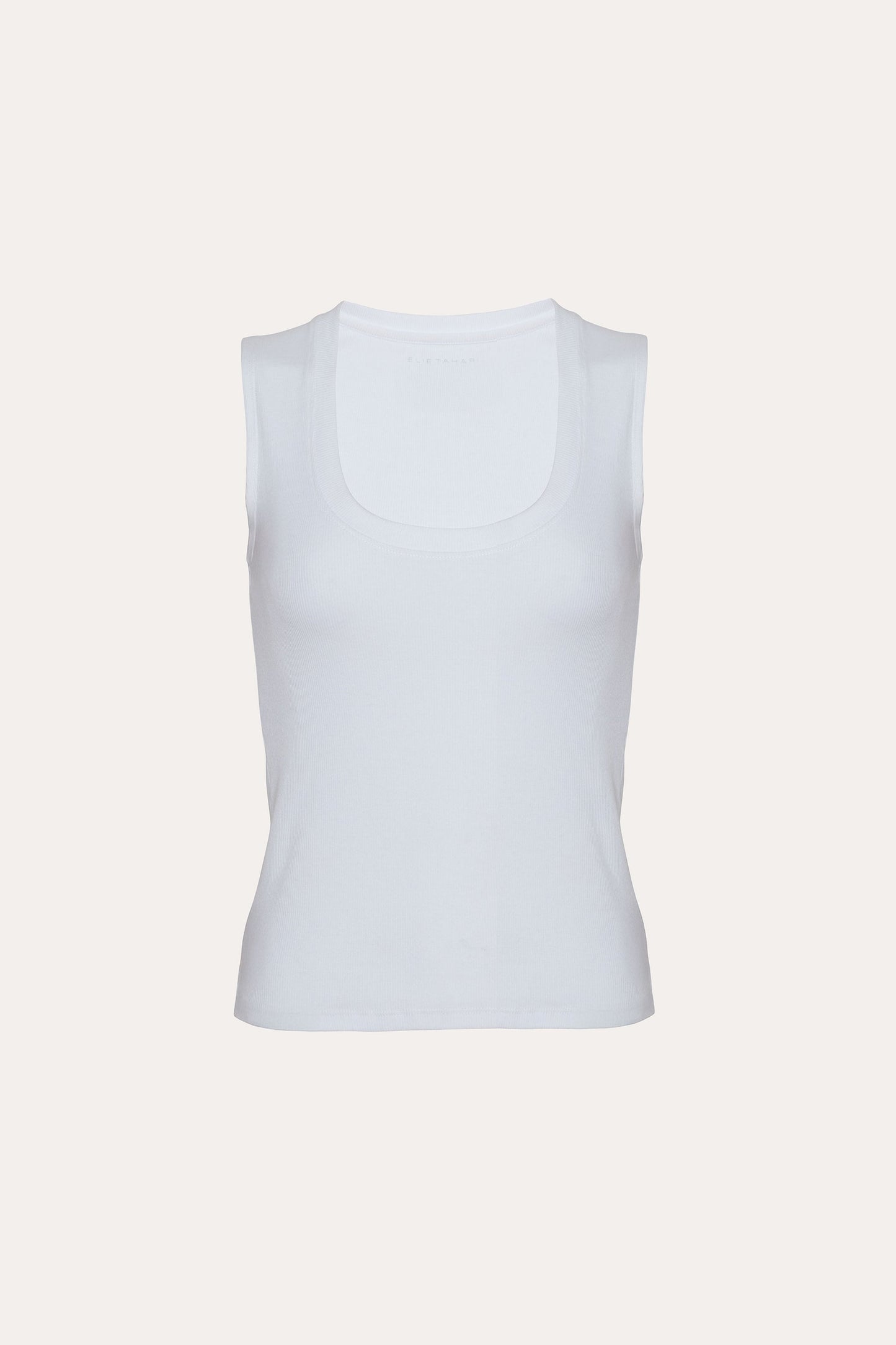 Rib Scoop Neck Knit