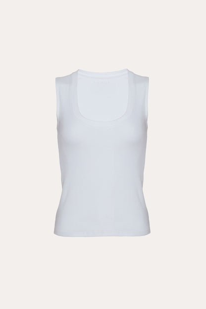 Rib Scoop Neck Knit