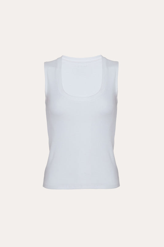 Rib Scoop Neck Knit