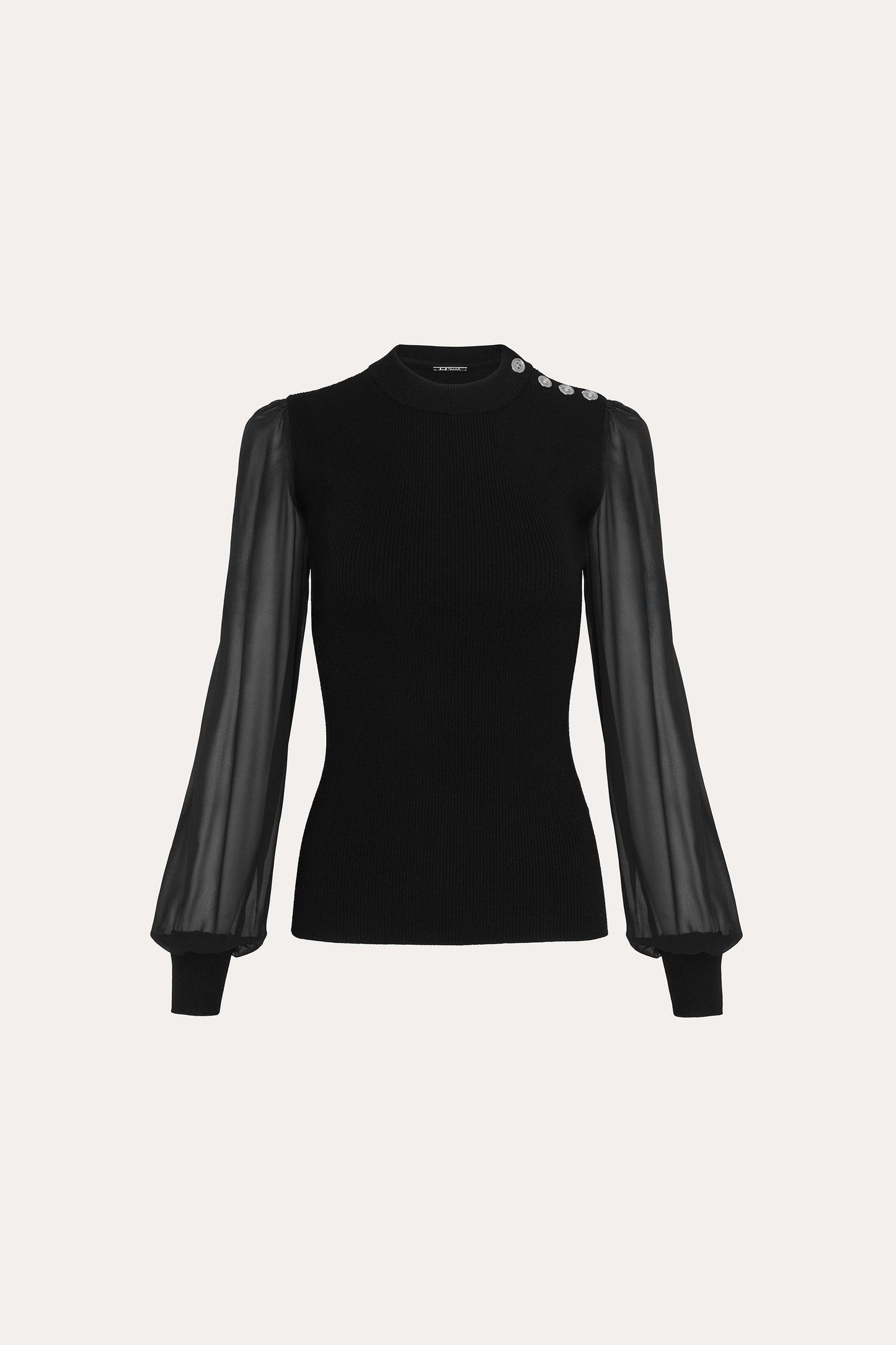 Chiffon Sleeve Knit