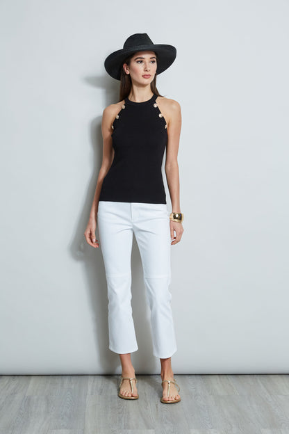 Halter Button Rib Tank