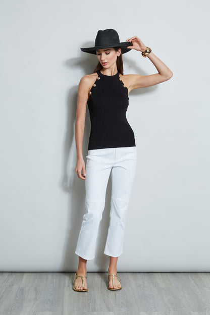 Halter Button Rib Tank