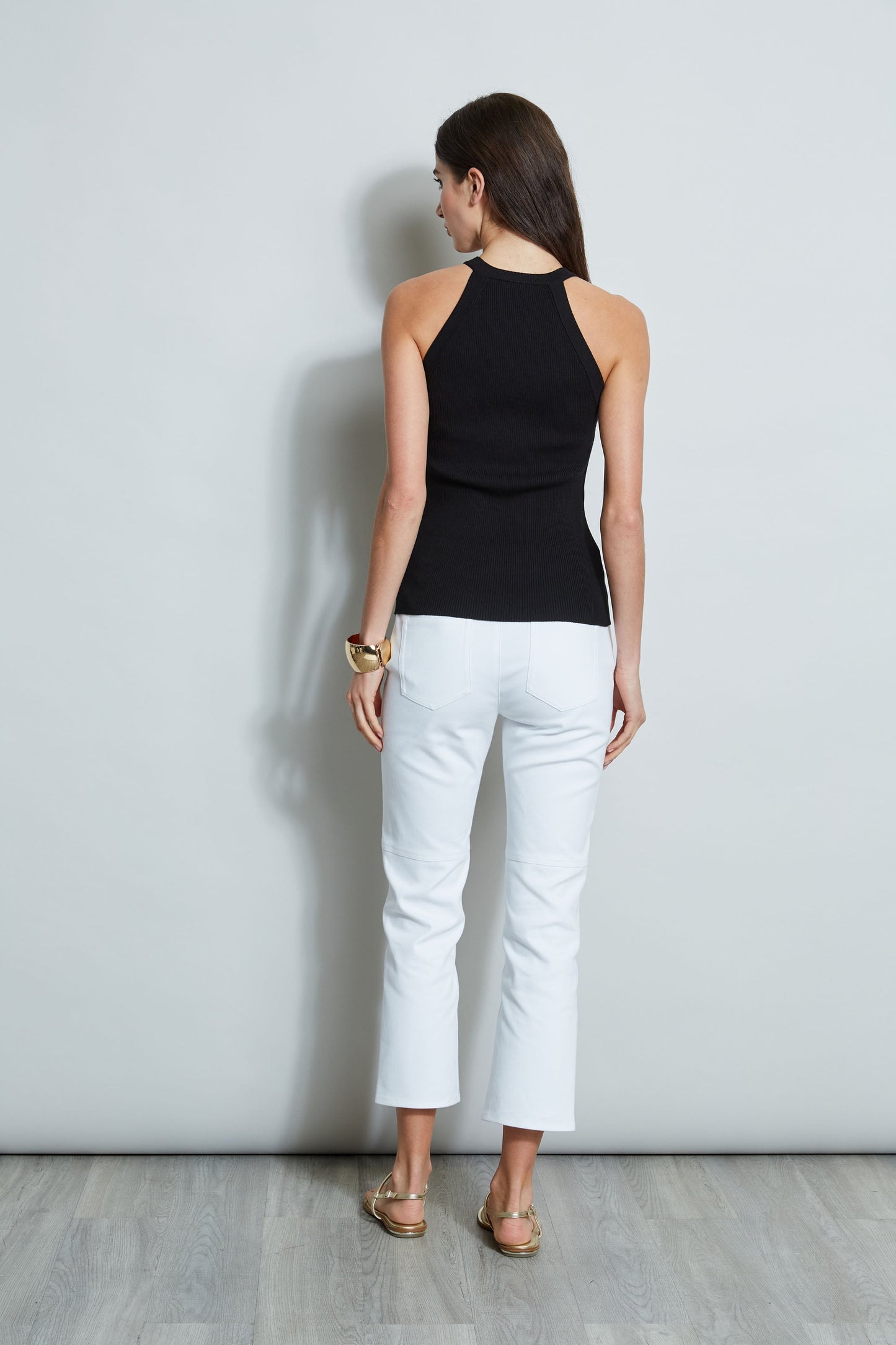 Halter Button Rib Tank