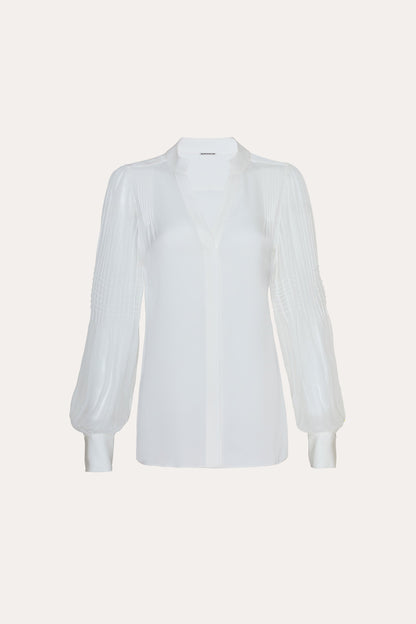 Chiffon Button Down Shirt
