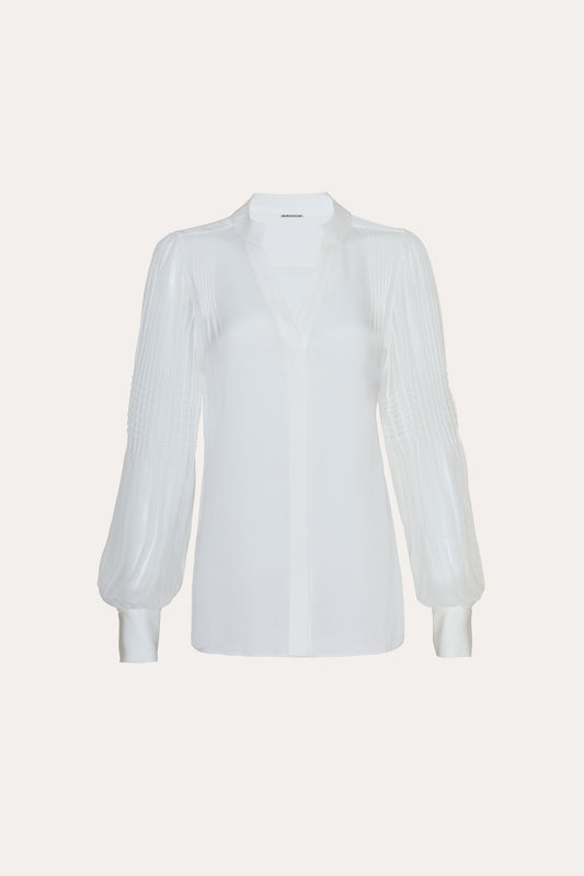 Chiffon Button Down Shirt