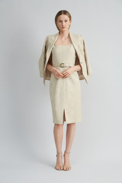 Scallop Melange Dress