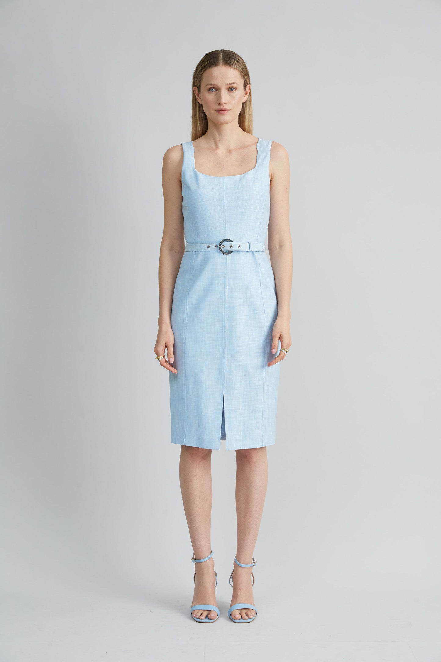 Scallop Melange Dress