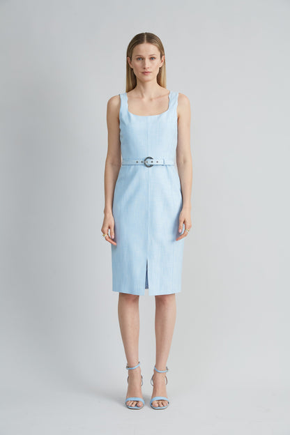 Scallop Melange Dress