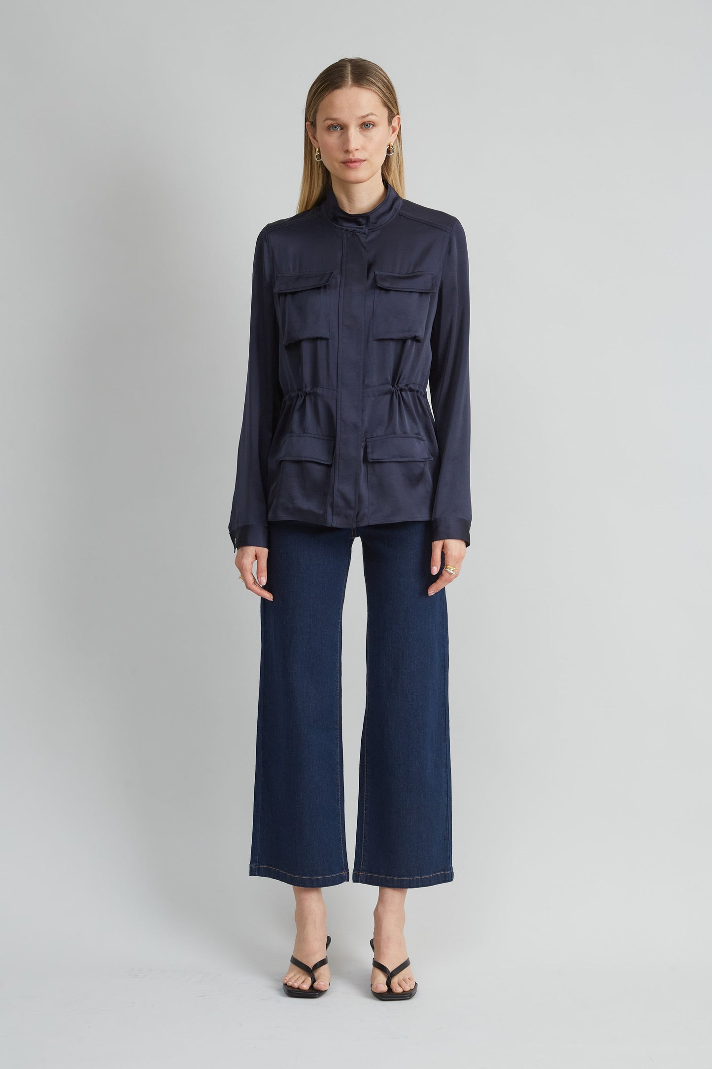 Satin Utility Jacket