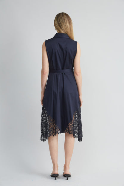 Cotton Lace Hem Dress