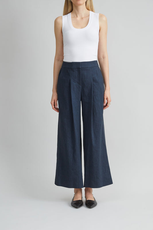 Pleated Linen Pant