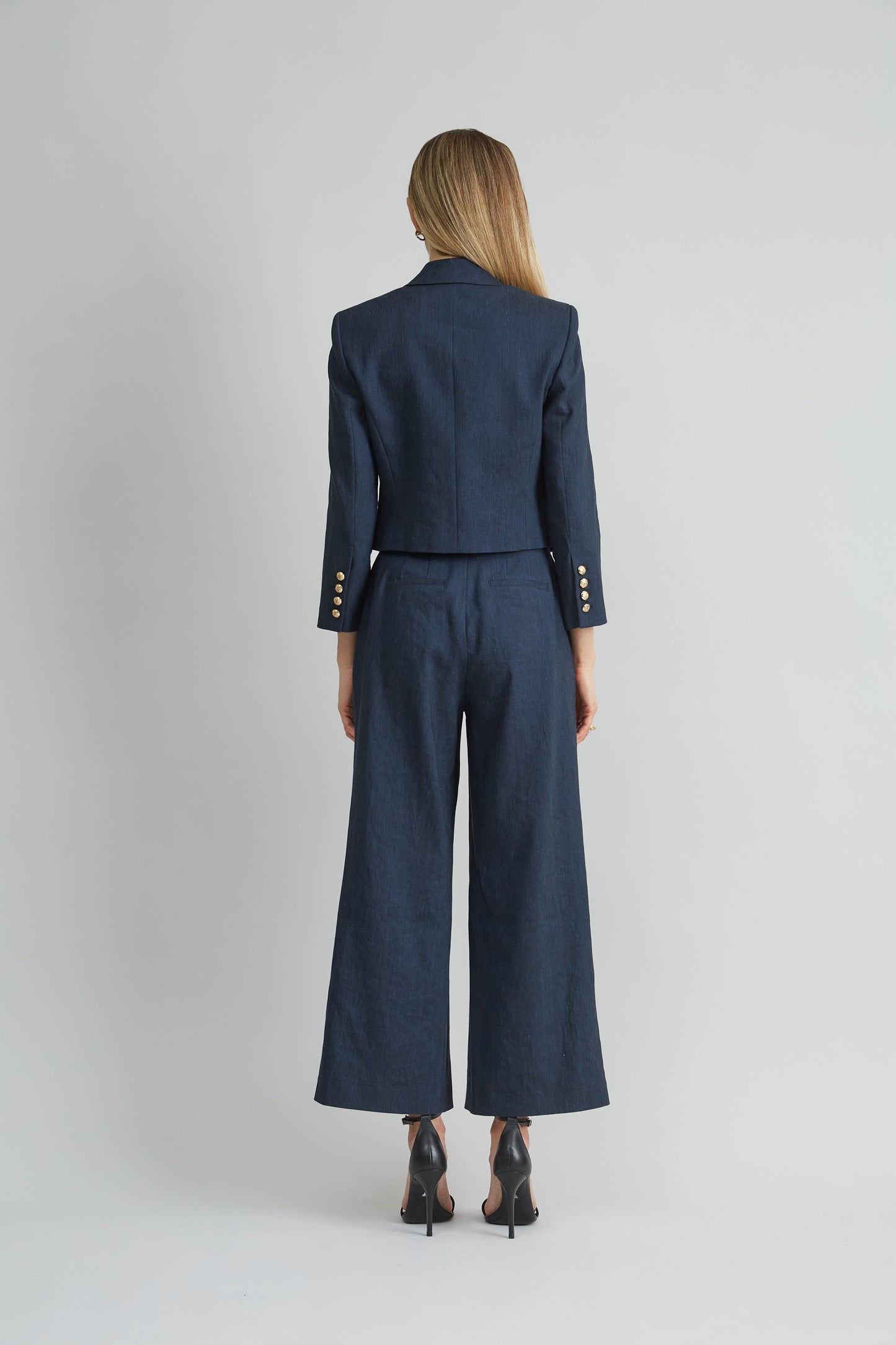 Cropped Linen Jacket