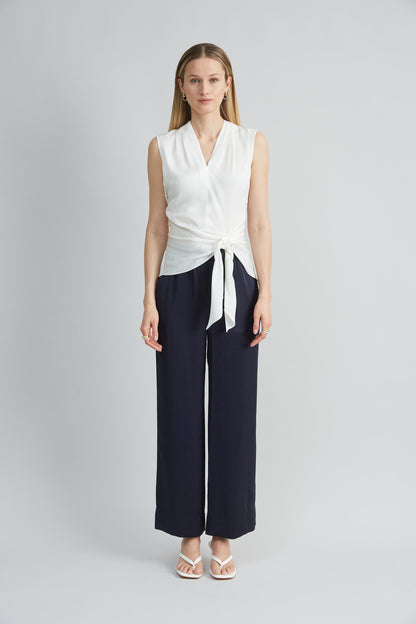 Silk Side Tie Shirt