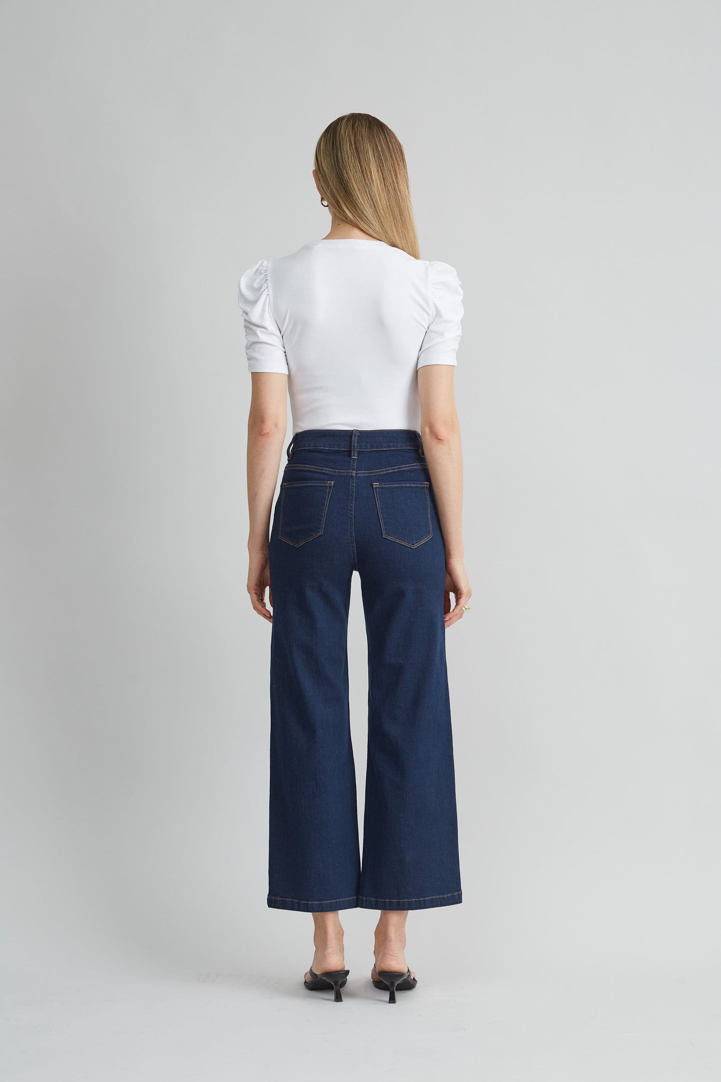 Puff Sleeve Rib Knit