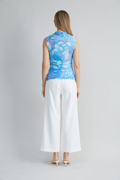 Watercolor Garden Mesh Knit
