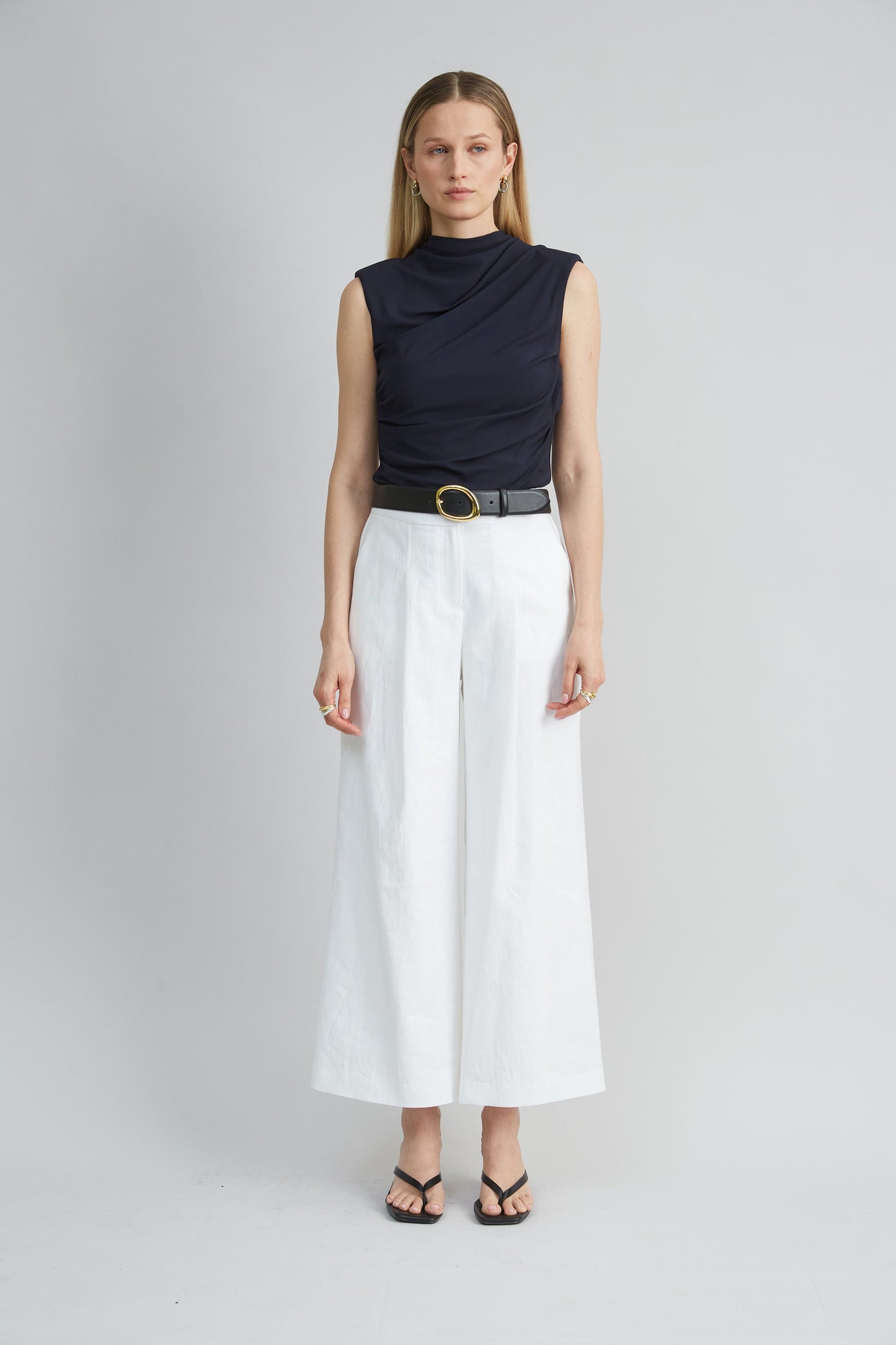 Pleated Linen Pant