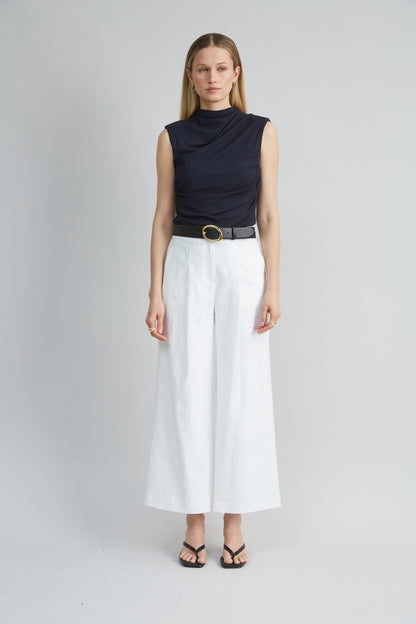 Pleated Linen Pant
