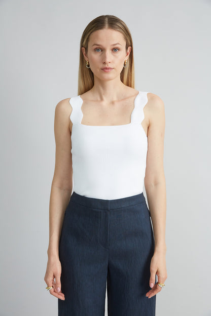 Scallop Sweater Tank