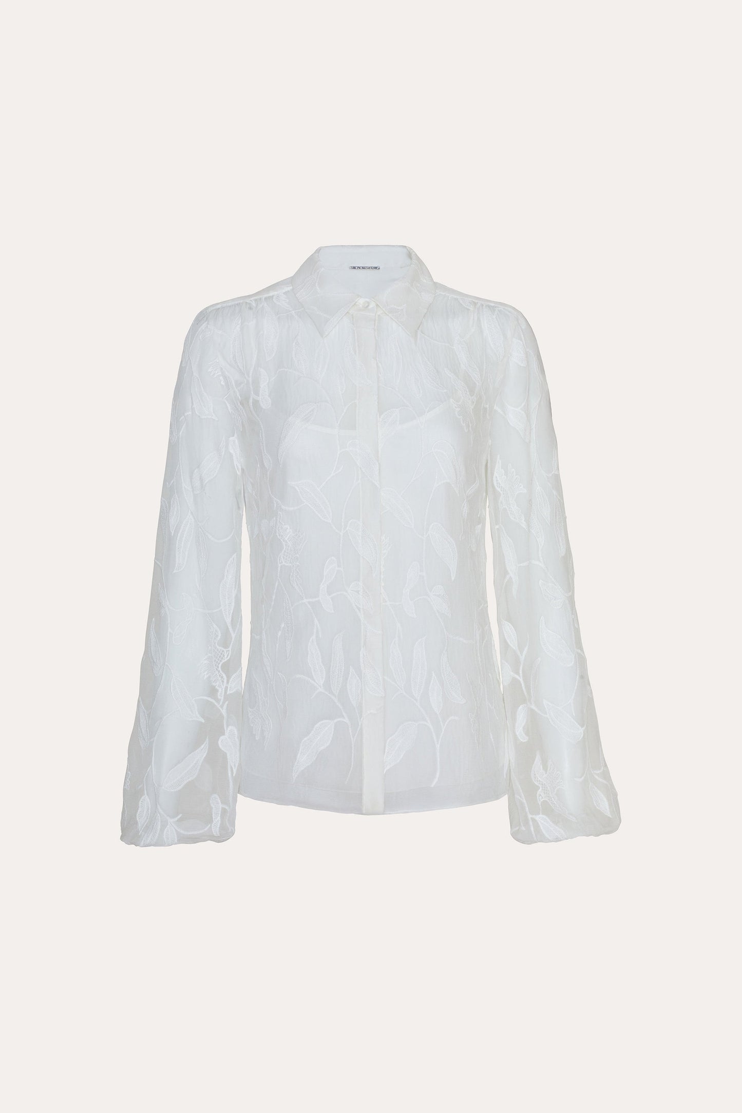Embroidered Chiffon Shirt