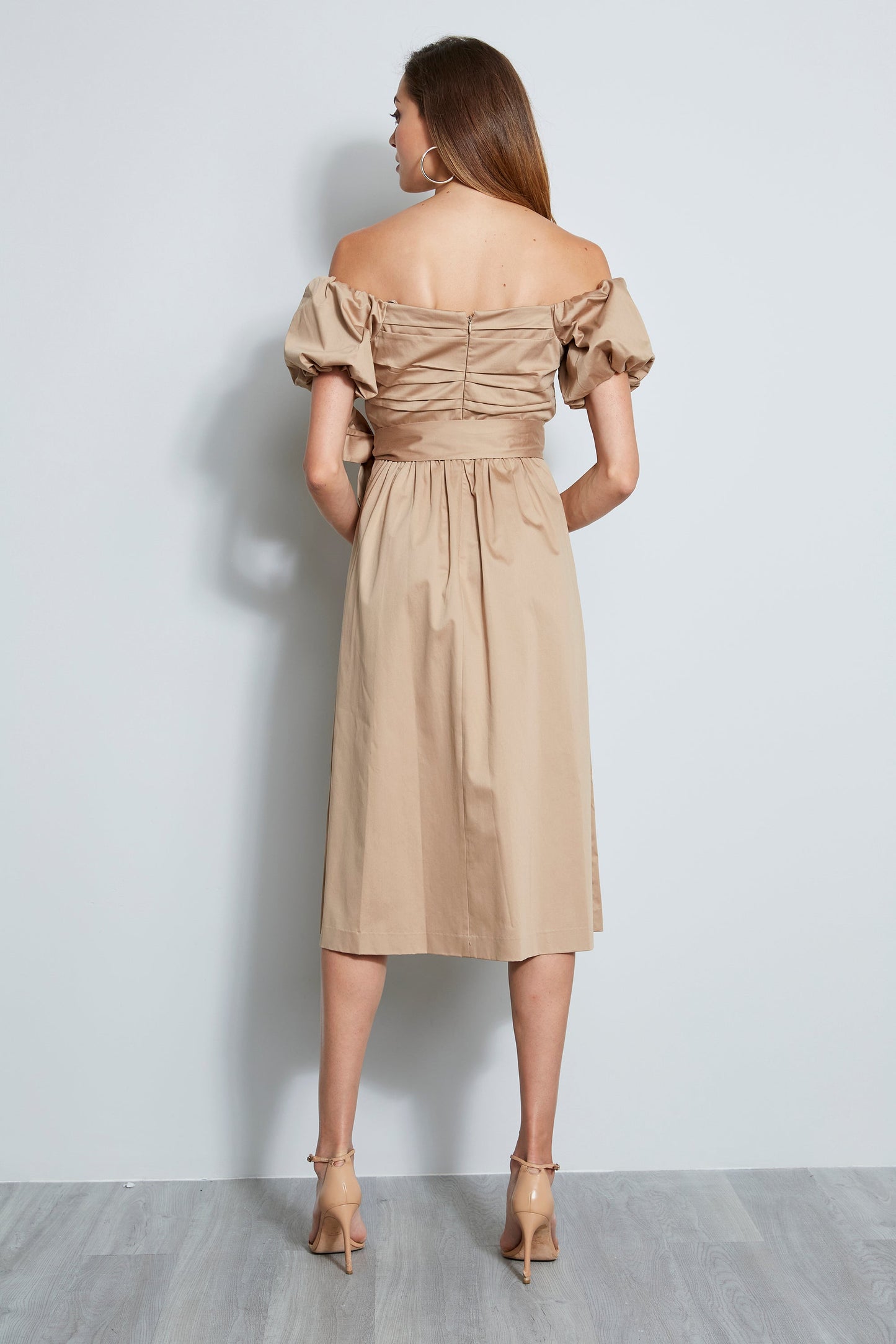 Topaz Off Shoulder Midi Dress