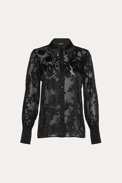 Satin Burnout Shirt