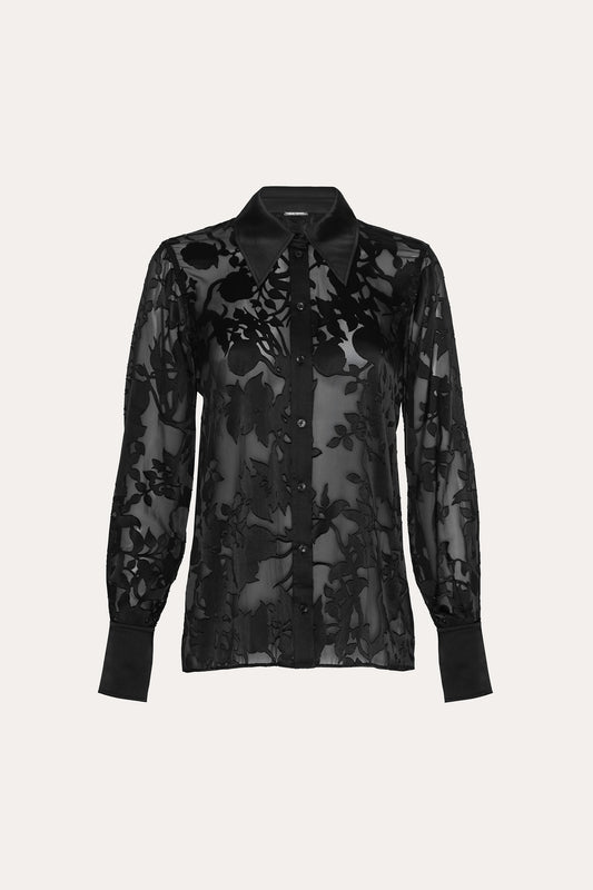 Satin Burnout Shirt