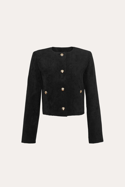 Cropped Corduroy Jacket