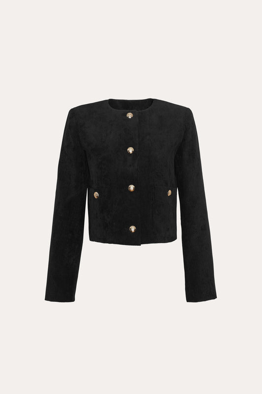 Cropped Corduroy Jacket