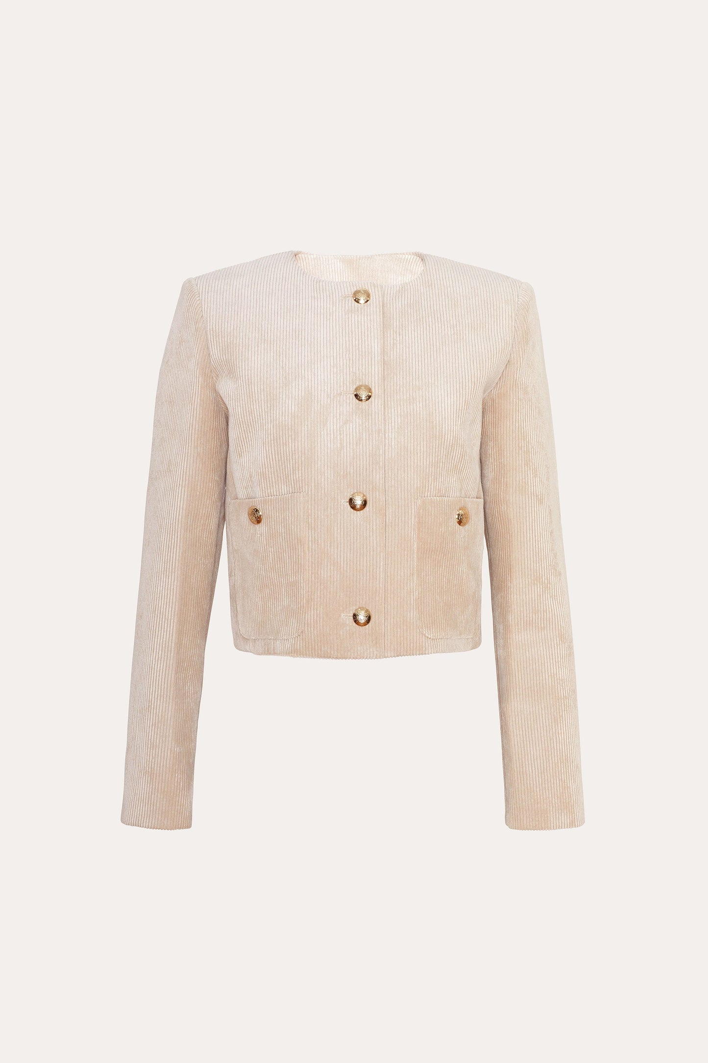 Cropped Corduroy Jacket