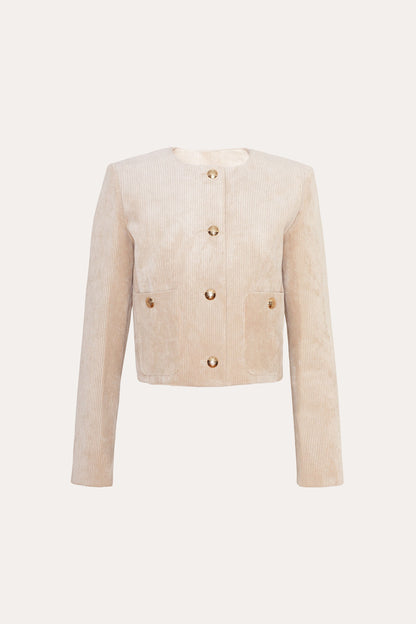 Cropped Corduroy Jacket