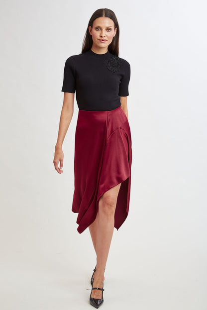 Asymmetric Hem Skirt