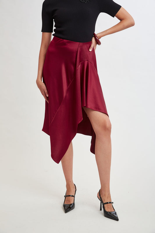Asymmetric Hem Skirt