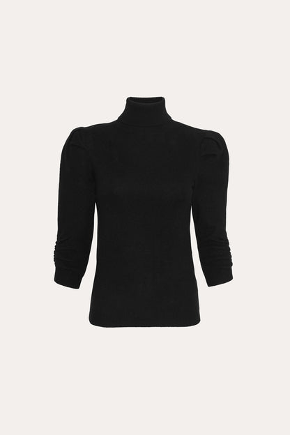 Pinched Cash-Wool Sweater