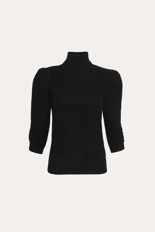 Pinched Cash-Wool Sweater