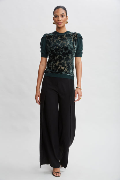 Burnout Short Sleeve Sweater