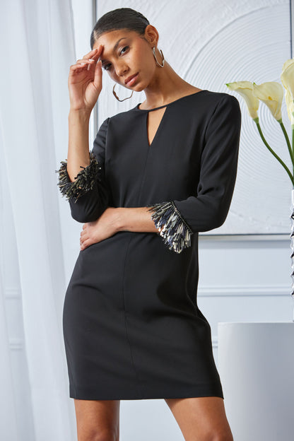 Metallic Shift Dress