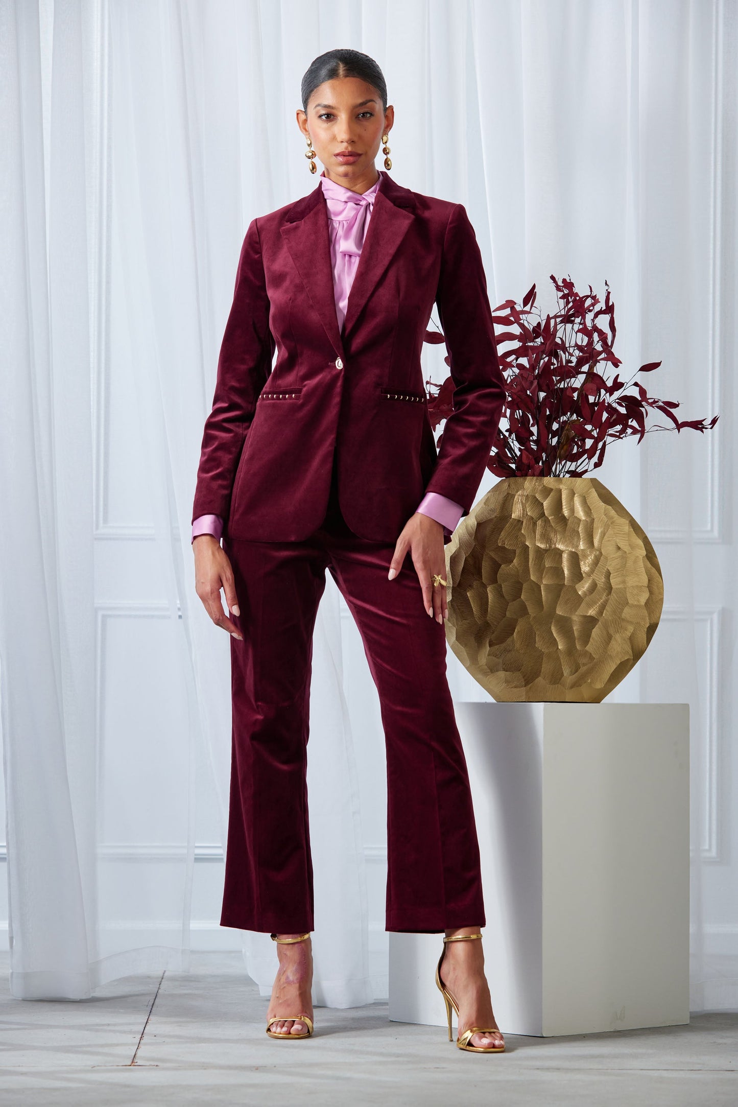 Cotton Velvet Flare