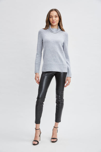 Pearl Cashmere Wool Sweater