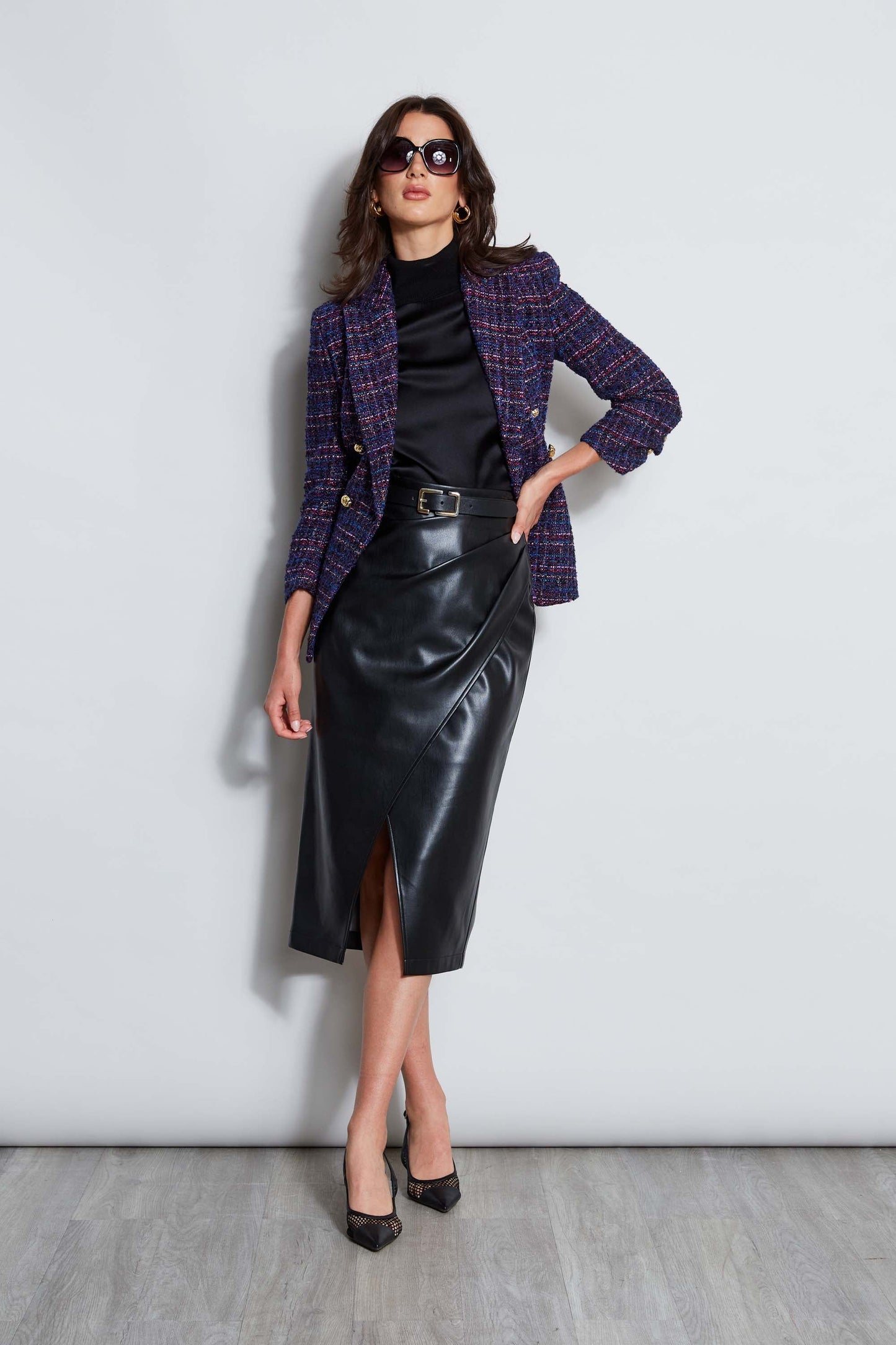 Satin Front Sweater
